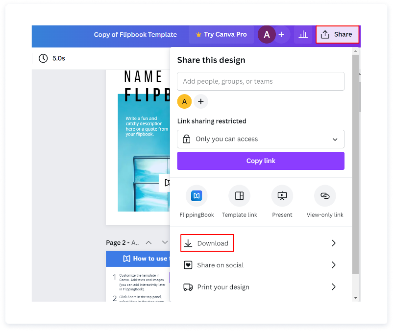 How to create a flipbook in canva flippingbook blog